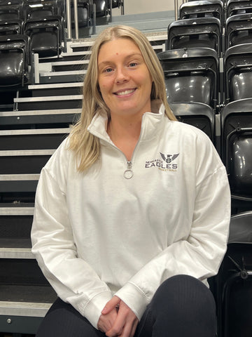 Eagles White 1/4 Zip