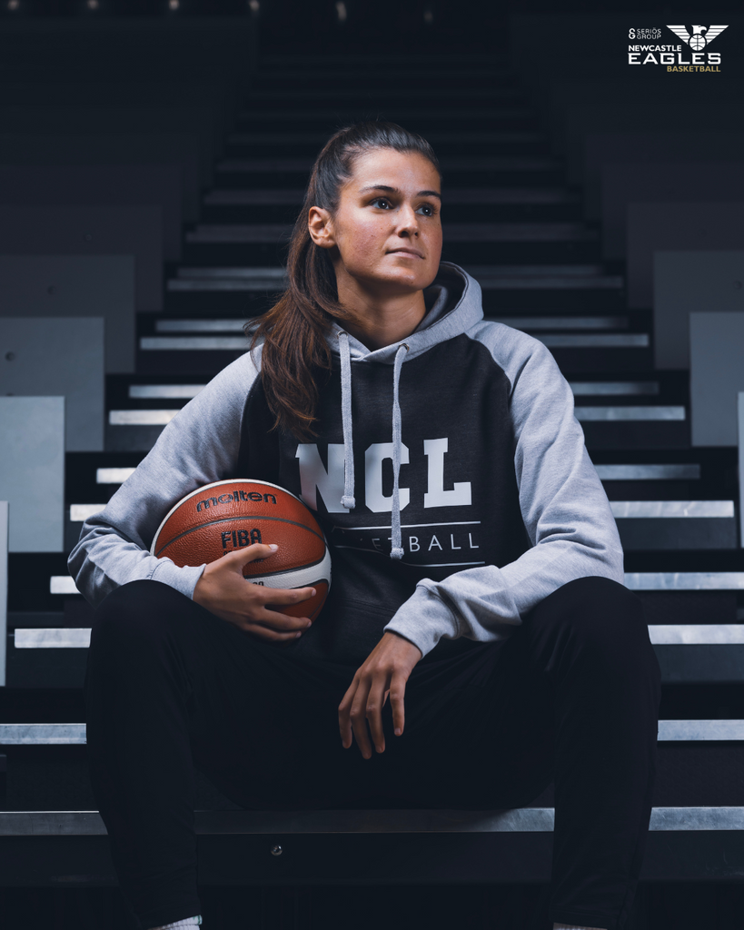 NCL Basketball 2 Tone Grey Hoodie